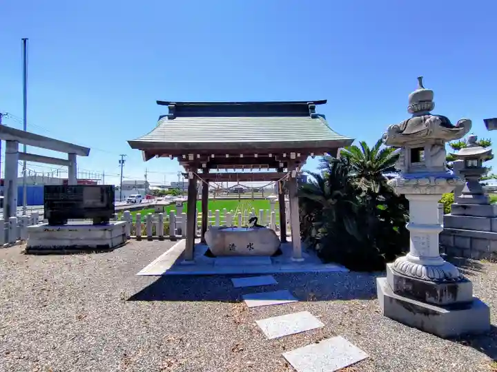 神明社(鎌島)の手水舎