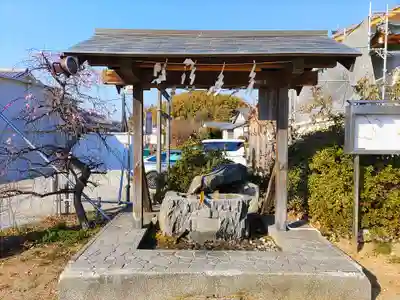 飛鳥坐神社の手水舎