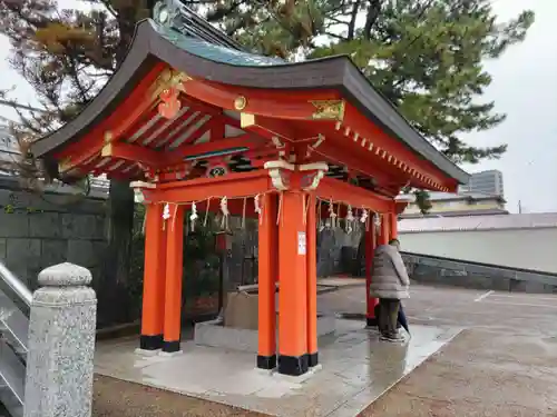 五社神社　諏訪神社の手水舎