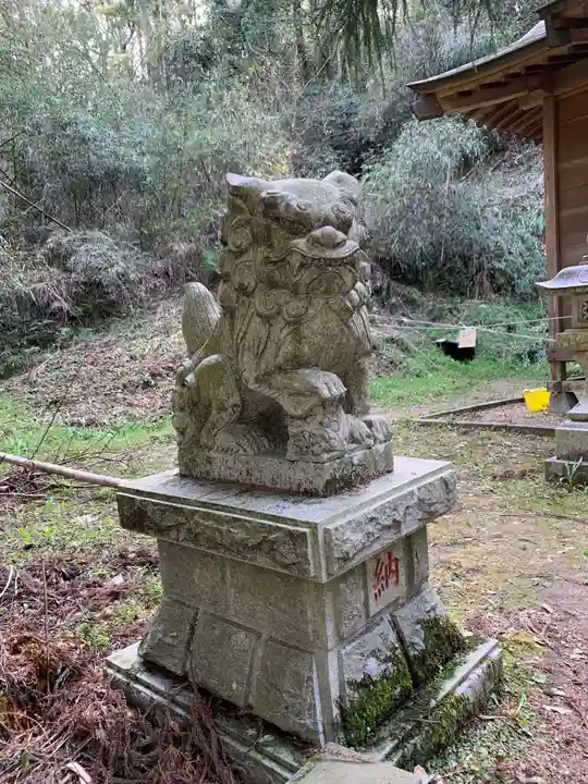 白山神社の狛犬