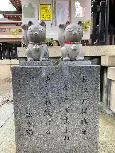 今戸神社の狛犬