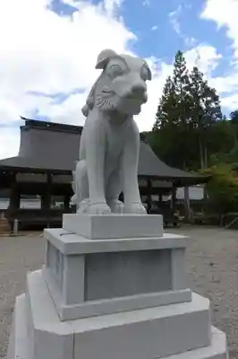 飛驒一宮水無神社の狛犬