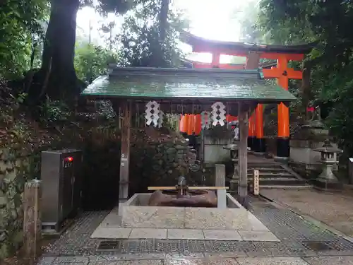 伏見稲荷大社 奥社奉拝所の手水舎