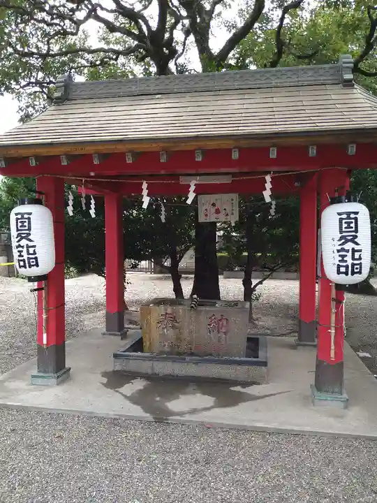 元郷氷川神社の手水舎