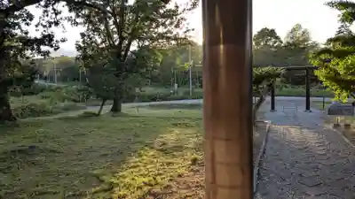 豊似神社の庭園