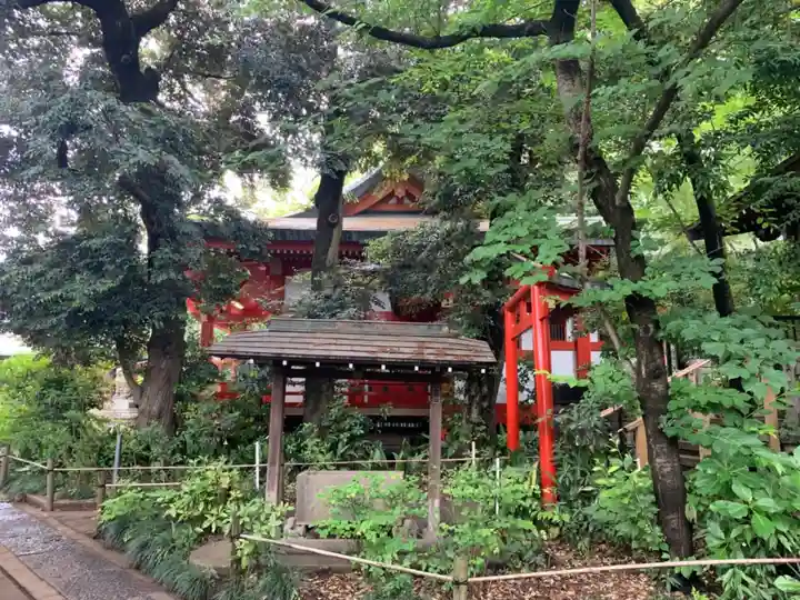 自由が丘熊野神社の手水舎