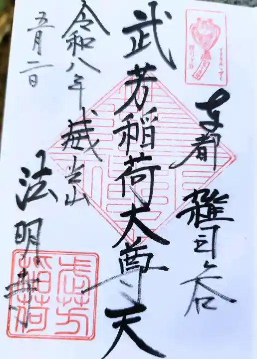 鬼子母神堂 (法明寺)の御朱印