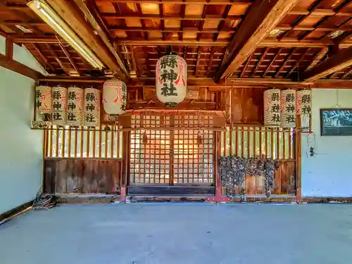 縣神社（萩原町萩原）の本殿・本堂
