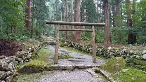 平泉寺白山神社の鳥居