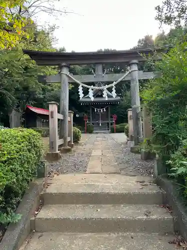 唐木田稲荷社の鳥居