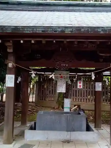 峯ヶ岡八幡神社の手水