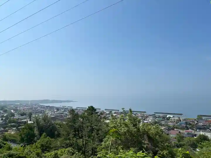 虻田神社の景色