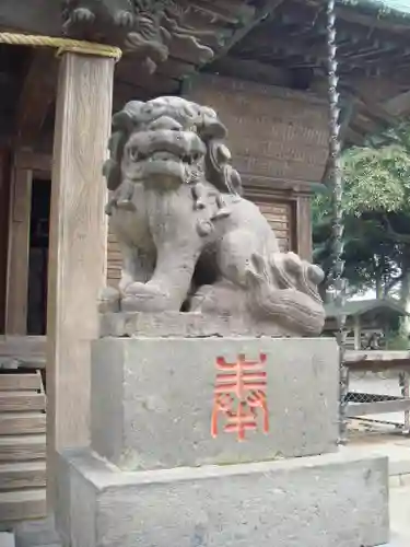 下総国三山　二宮神社の狛犬