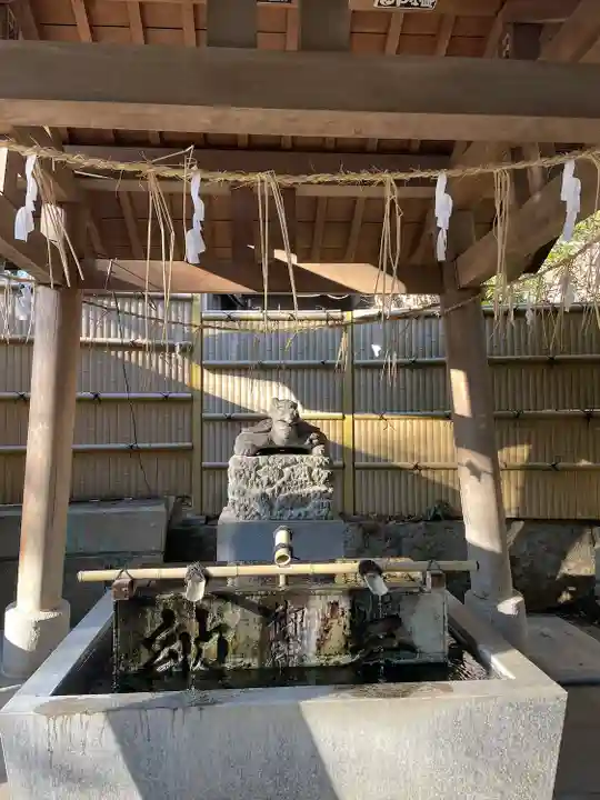 柴崎神社の手水舎