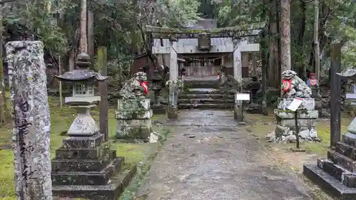 日吉神社（竹林寺境内摂社）の鳥居