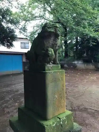 青砥杉山神社の狛犬