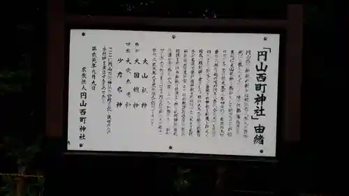 円山西町神社の歴史