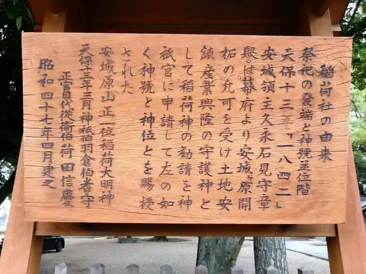 稲荷社(北明治稲荷社)(愛知県)