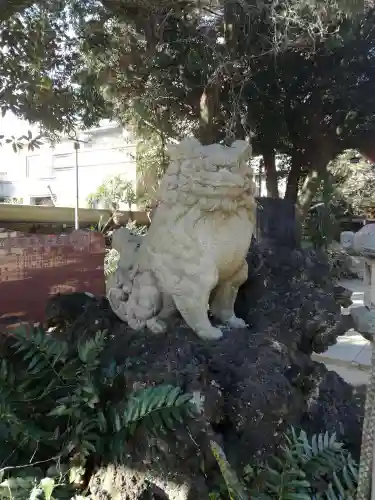 柏諏訪神社の狛犬