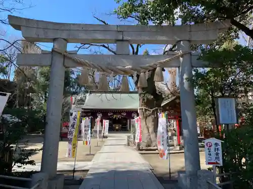 新田神社の鳥居