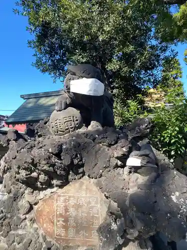 お三の宮日枝神社の狛犬