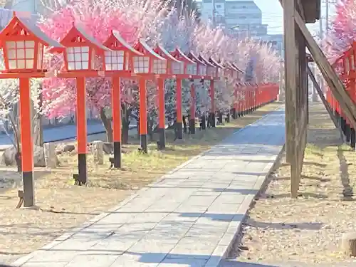 朝日森天満宮の景色