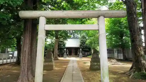 上連雀神明社の鳥居