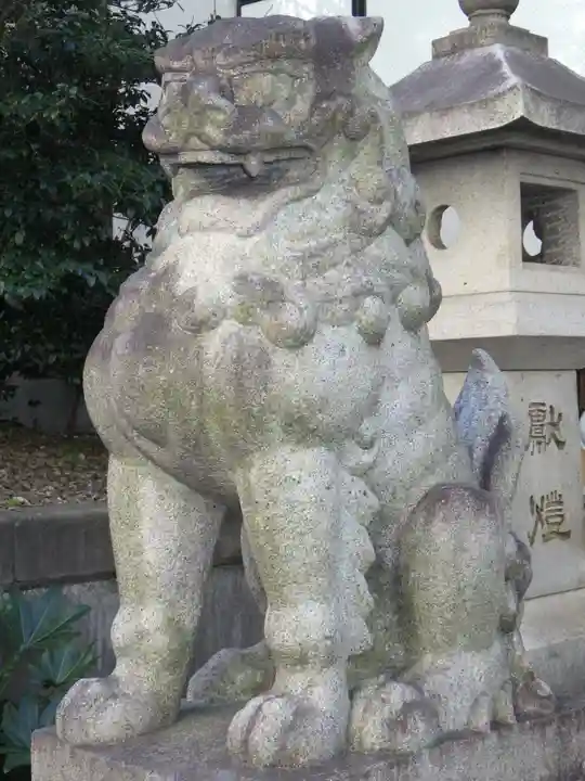 白金氷川神社の狛犬