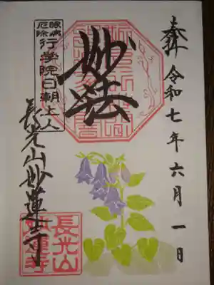 御朱印　青花ホタルブクロ