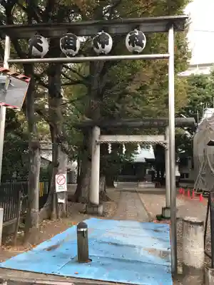 西早稲田天祖神社の鳥居