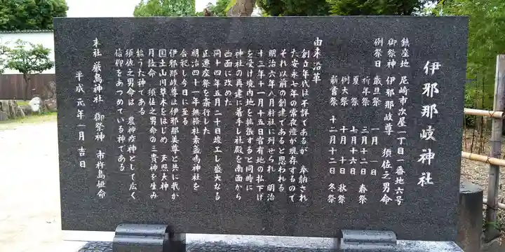 伊邪那岐神社の歴史