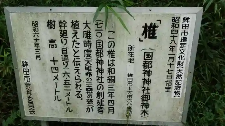 國都神神社の御朱印