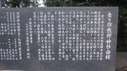 金ヶ作熊野神社(千葉県)