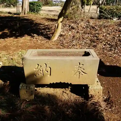中根稲荷神社の手水舎