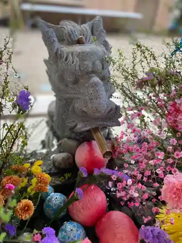 滑川神社 - 仕事と子どもの守り神の手水