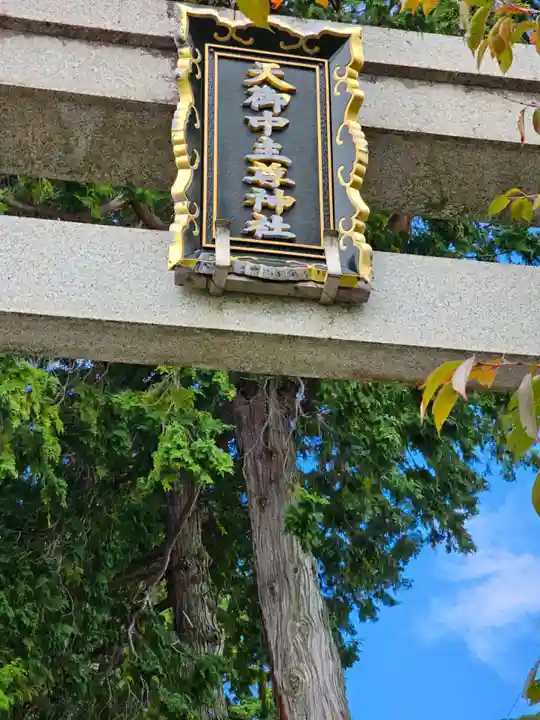 天之御中主尊神社の御朱印