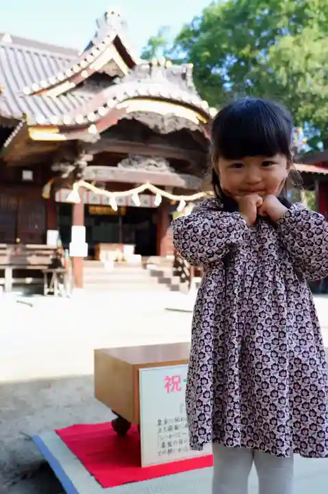 三津厳島神社の七五三参