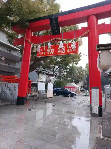 開口神社の鳥居