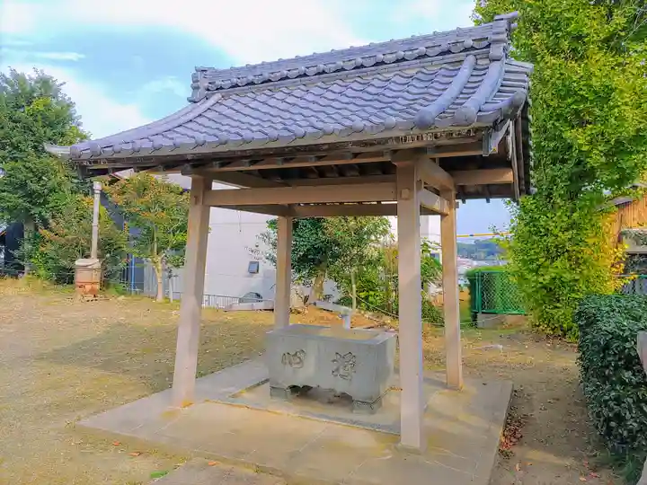 八幡社・八劔社合殿の手水舎