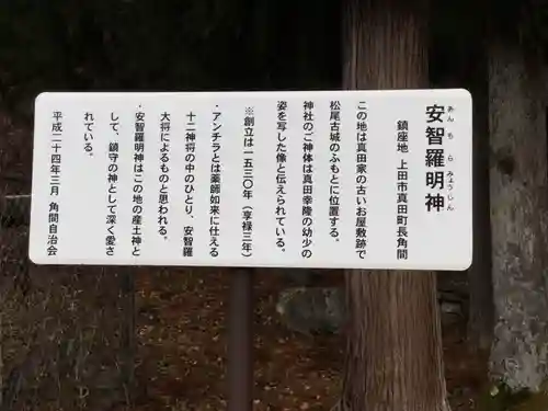 安智羅神社(松尾古城跡)の歴史