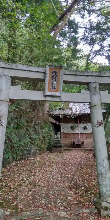 熊野神社の鳥居