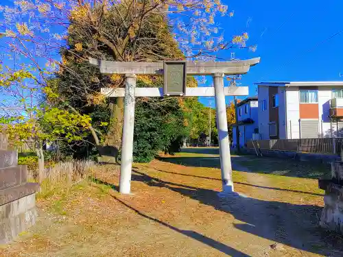 八幡社（上牧）の鳥居