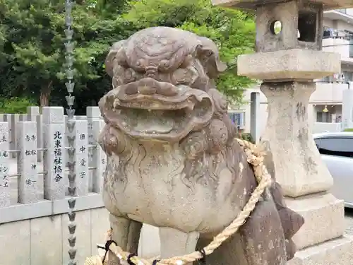 伊居太神社の狛犬