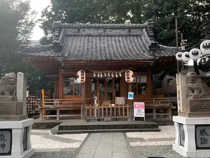 川越熊野神社の本殿・本堂