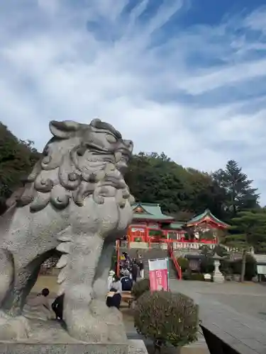 足利織姫神社の狛犬