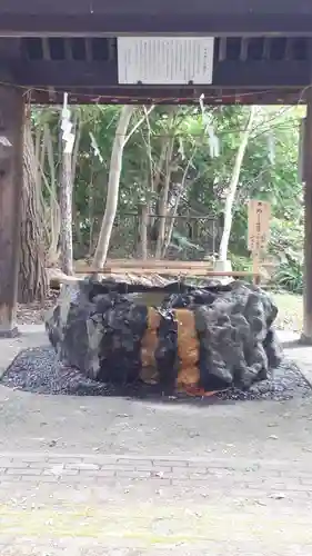 永山神社の手水