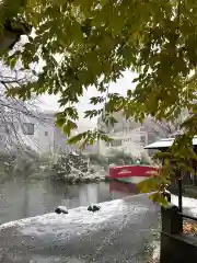 善知鳥神社の庭園