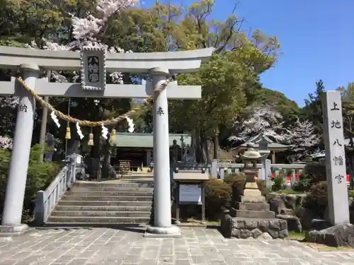 上地八幡宮の鳥居