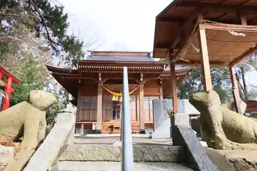 阿久津「田村神社」（郡山市阿久津町）旧社名：伊豆箱根三嶋三社の狛犬