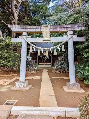 根上神社の鳥居